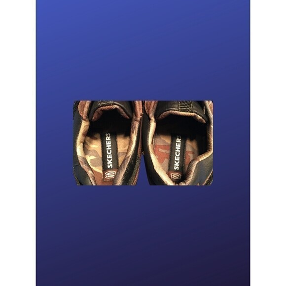 SKECHERS  100% Suede Athletic Sport Shoe Fashion Sneakers, BROWN, Size 9M, EUC - Picture 4 of 9